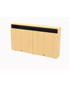 Dual Rack Wall Mounted Credenza-standard_FMT-Fusion-Maple