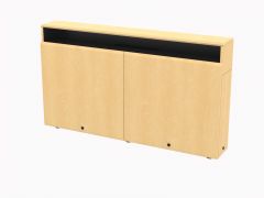 Dual Rack Wall Mounted Credenza-standard_FMT-Fusion-Maple
