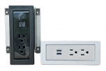 Power panels in black and silver colors